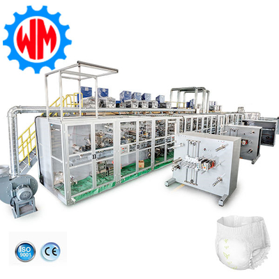 kaufen High Efficiency Full Servo Baby Windeln Herstellung Maschine Intelligente PLC-Steuerung Weltweit Export online manufacture