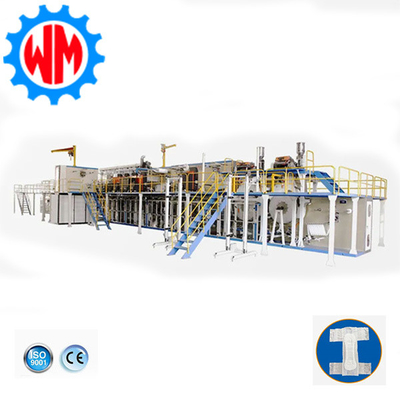 kaufen Hochwertige Vollservo-Erwachsenenwindelmachinerie mit PLC-Steuerungssystem Online-Herstellung