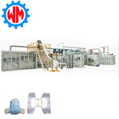 kaufen Customizable High Speed 400pcs/min Adult Diaper Making Machine PLC Control with CE Online-Herstellung