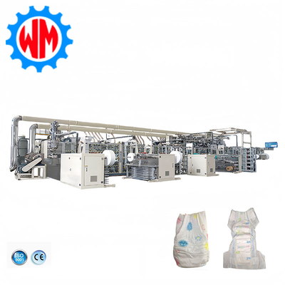 kaufen 98% Yield Rate Full Servo Baby Diaper Making Machine 800pcs/min CE ISO Certificate Online-Herstellung
