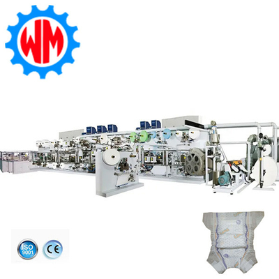 Einfache Wartung Babywindelmachine Automatisierte Materialverteilung
