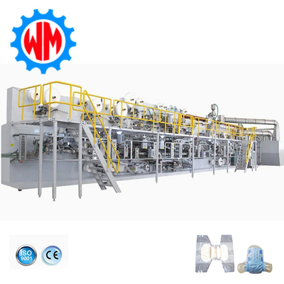 Professionelle Fabrik Hochgeschwindigkeits-Full-Servo-Erwachsenenwindel-Machmaschine mit ISO9001