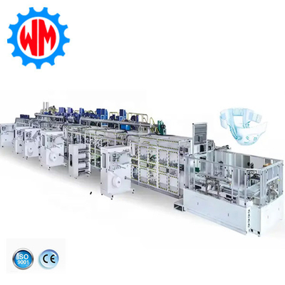 Global Export Full Servo Big Ring Waist Baby Windeln Machinery angepasst mit CE