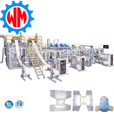 Leistungsstarke Fabrik Vollservo 350PCS/Minute Erwachsene Windelmachmaschinen weltweiter Export