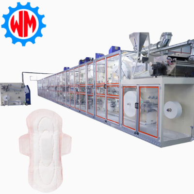 Hot Sell Neues Design Sanitär-Pad-Produktionslinie mit Verpackungsmaschine Einfache Bedienung